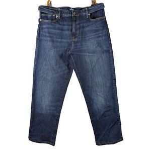 Lands End Square Rigger‎ Jeans Mens Traditional Fit Blue Denim Stretch Size 40